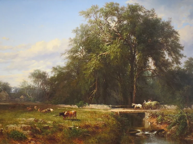 1828-James McDougal Hart - La vecchia casa colonica, 1862